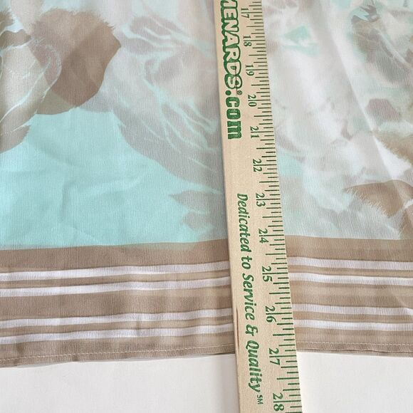 Chico's Chiffon Blouse Poncho Size S/M Floral Oversized Semi Sheer Top Cover - Picture 12 of 14